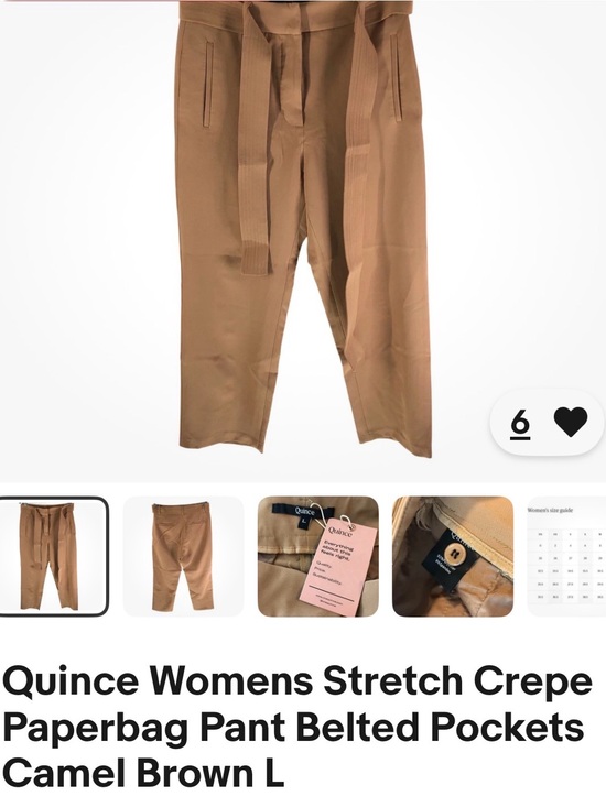 Quince Pants - Quince stretch crepe paper bag style